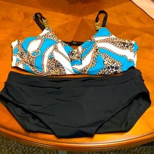 Swimsuits For All Chain Print Bikini